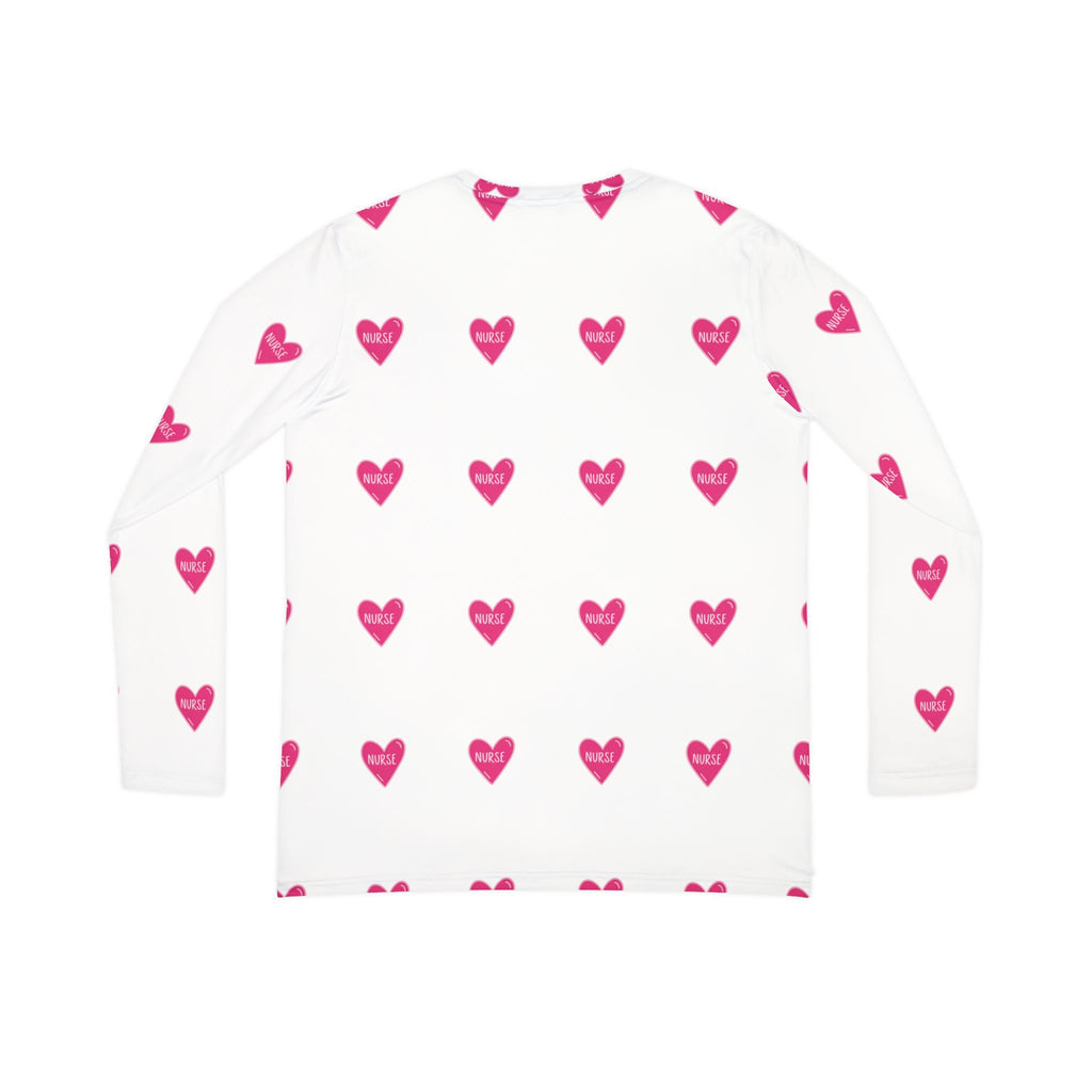Pink Nurse Heart Under Scrub