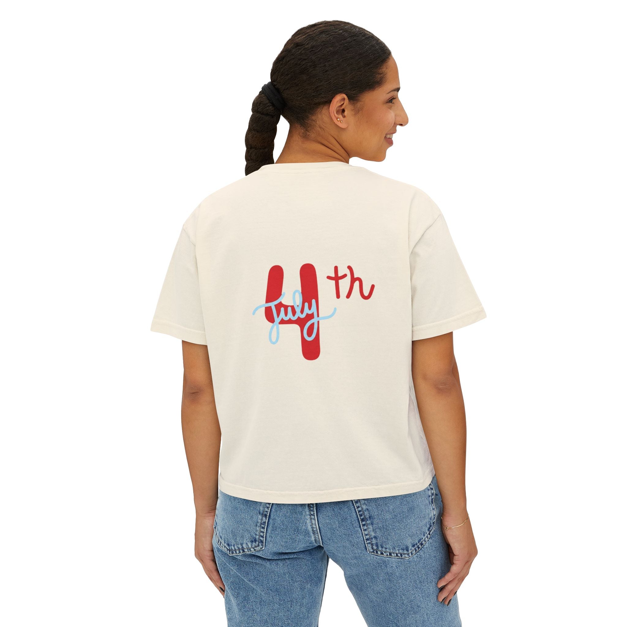 July 4th Boxy Tee