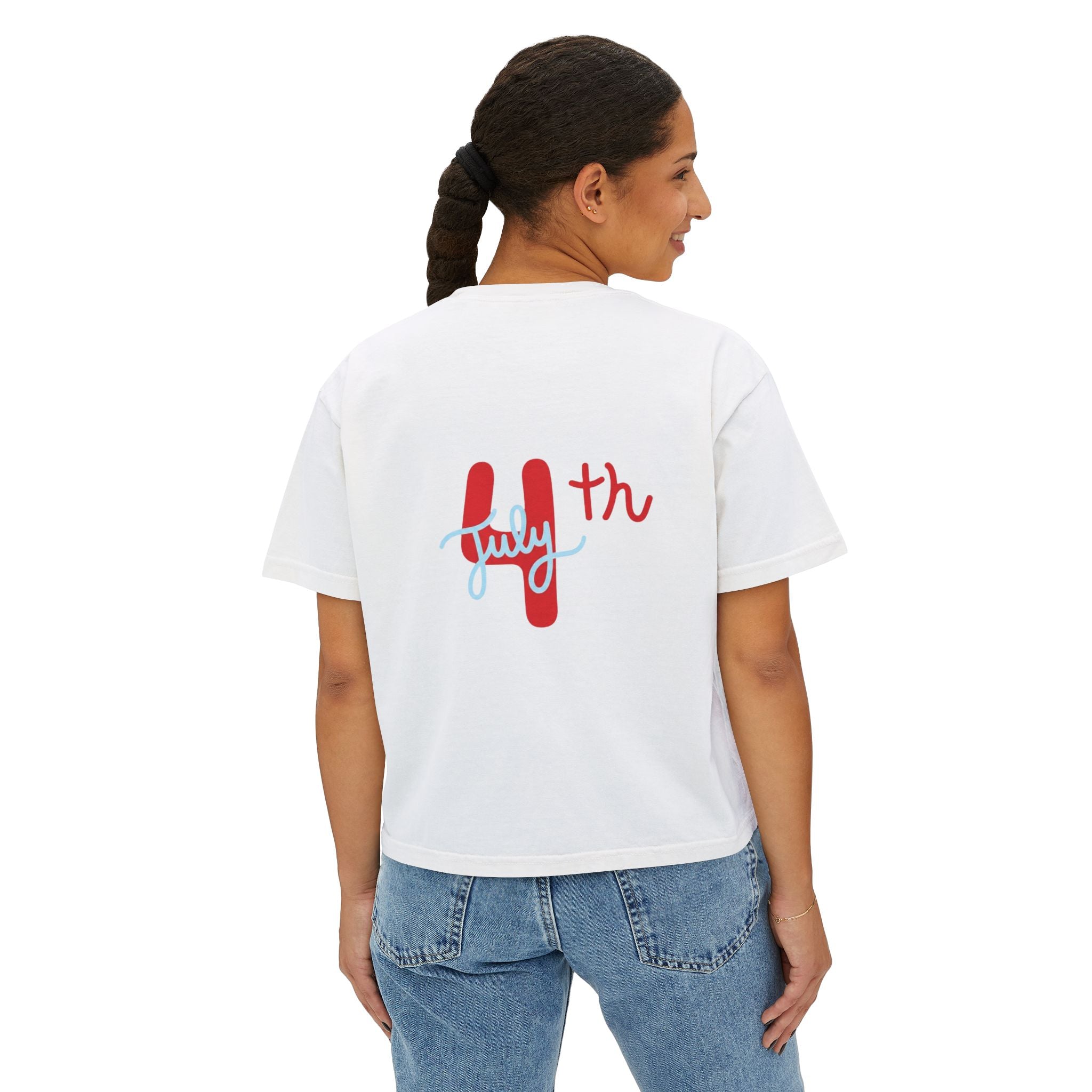 July 4th Boxy Tee