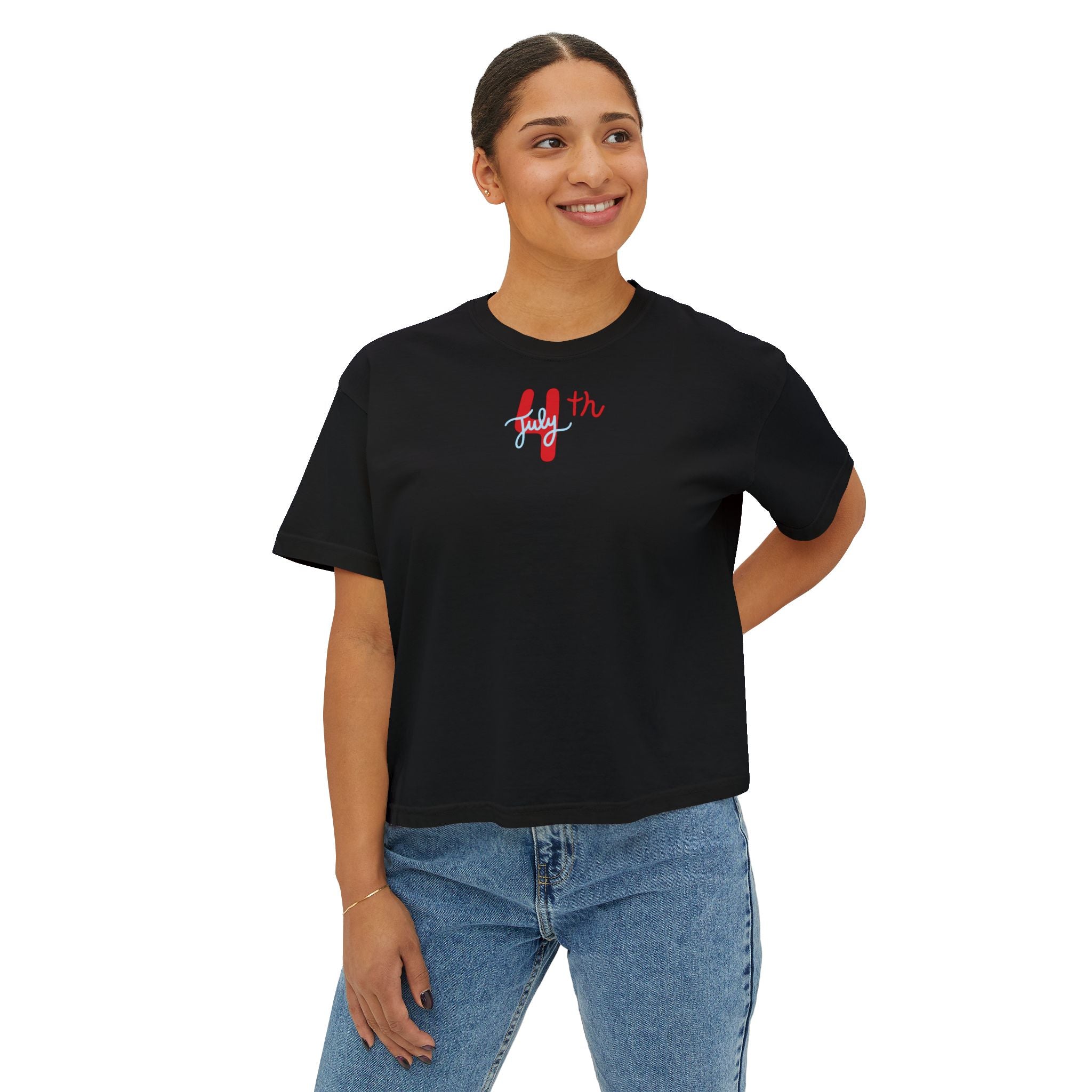 July 4th Boxy Tee