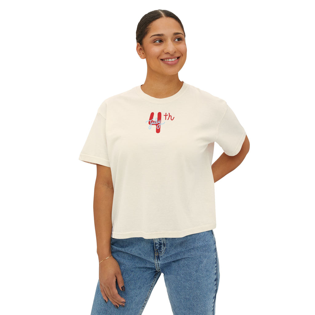 July 4th Boxy Tee