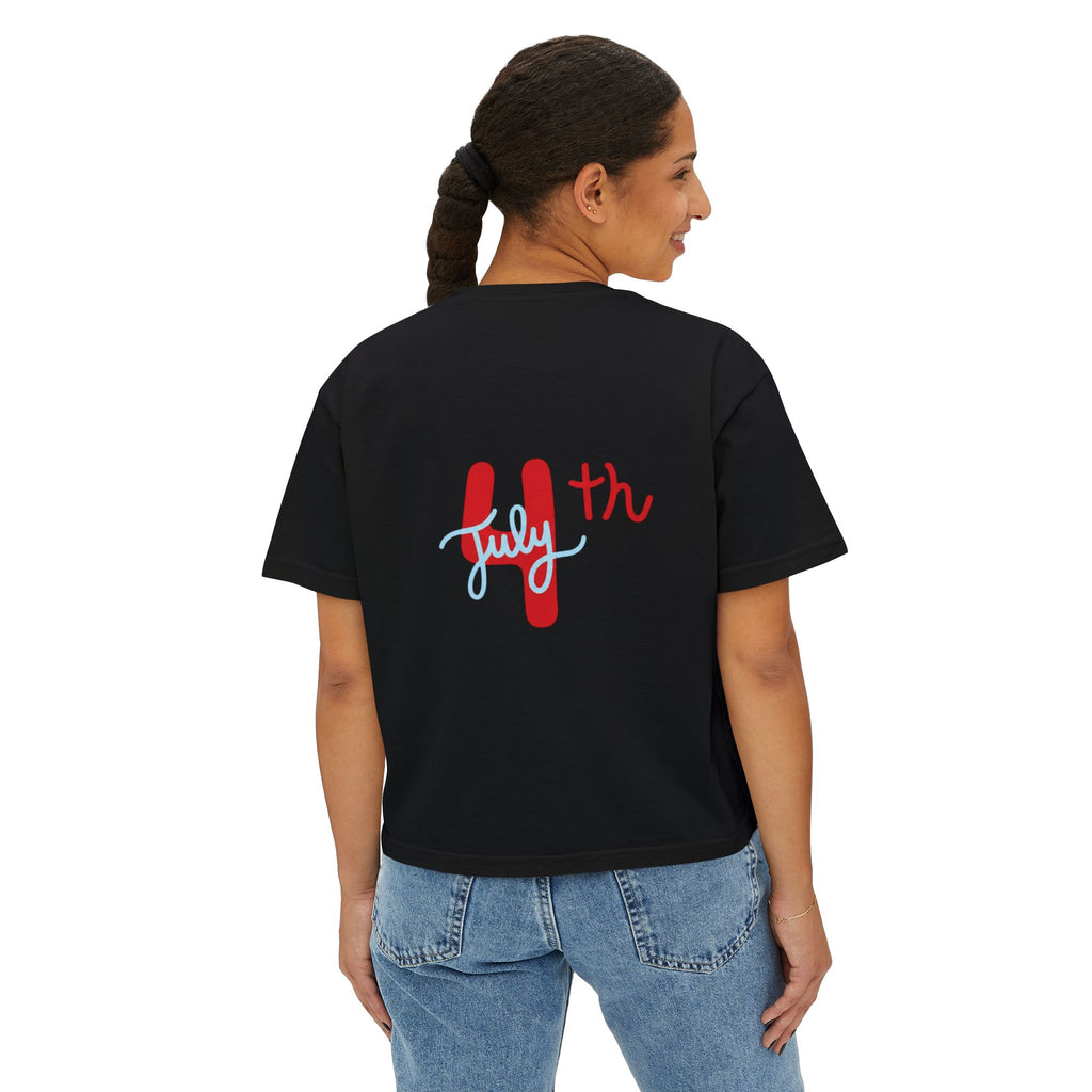 July 4th Boxy Tee